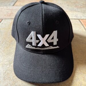 4x4 Off Road Brands Black Hat Cap Embroidered Adult One Size Adjustable Closure